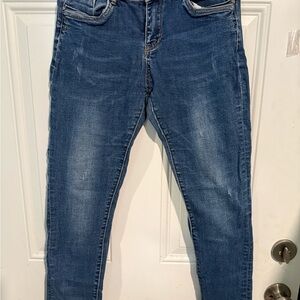 Dolce & Gabbana Blue Skinny Jeans with Faded Wash